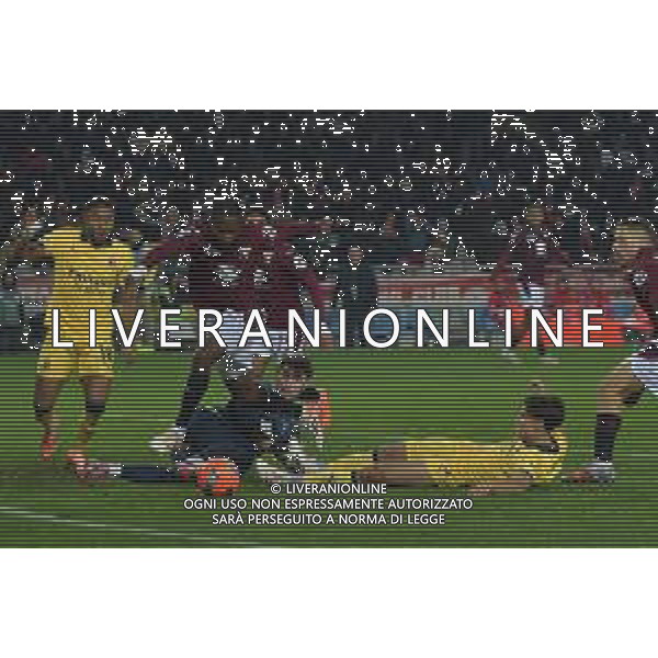 Torino 08.12.25 Stadio Grande Torino @Manuela Viganti/Ag. Aldo Liverani sas Torino vs Milan Campionato Calcio Serie A Enilive 2025/2026 14a giornata Nella foto: adrien tameze, franco israel e samuele ricci ©Viganti - AGENZIA ALDO LIVERANI SAS