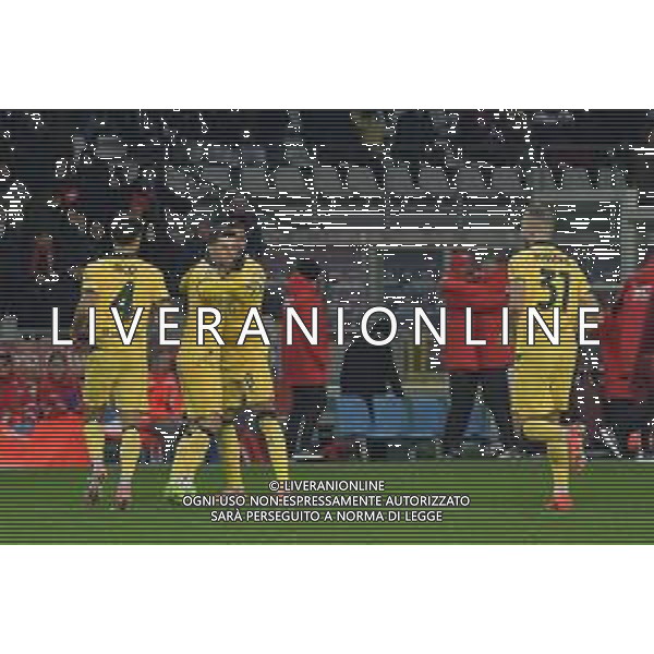 Torino 08.12.25 Stadio Grande Torino @Manuela Viganti/Ag. Aldo Liverani sas Torino vs Milan Campionato Calcio Serie A Enilive 2025/2026 14a giornata Nella foto: esultanza milan dopo il gol di cristian pulisic ©Viganti - AGENZIA ALDO LIVERANI SAS