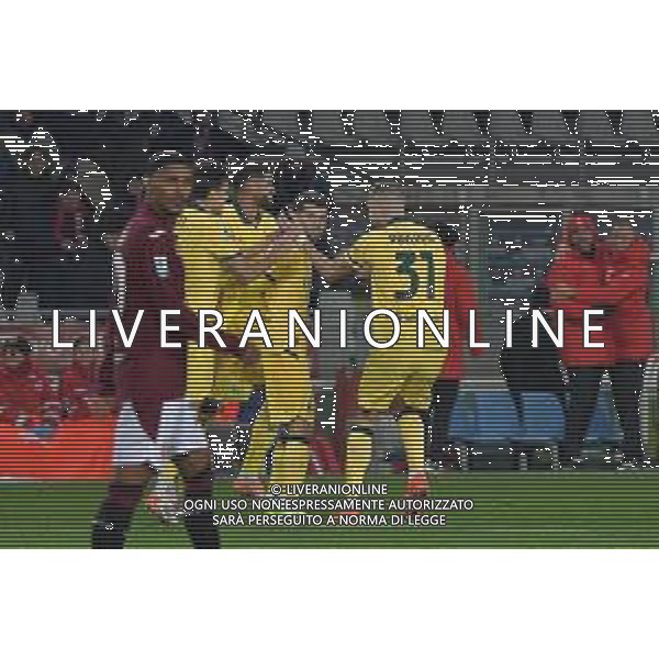 Torino 08.12.25 Stadio Grande Torino @Manuela Viganti/Ag. Aldo Liverani sas Torino vs Milan Campionato Calcio Serie A Enilive 2025/2026 14a giornata Nella foto: esultanza milan dopo il gol di cristian pulisic ©Viganti - AGENZIA ALDO LIVERANI SAS