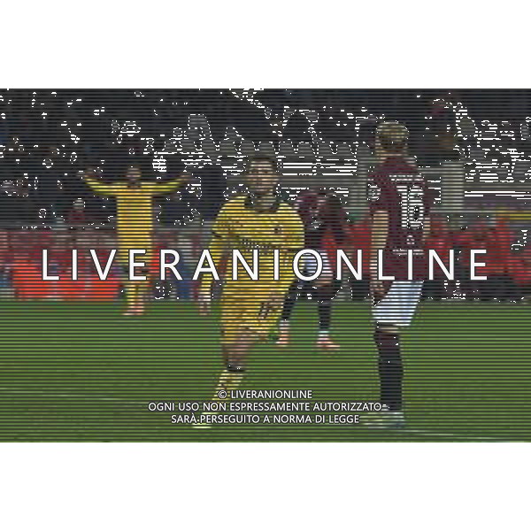 Torino 08.12.25 Stadio Grande Torino @Manuela Viganti/Ag. Aldo Liverani sas Torino vs Milan Campionato Calcio Serie A Enilive 2025/2026 14a giornata Nella foto: esultanza critian pulisic dopo il gol ©Viganti - AGENZIA ALDO LIVERANI SAS