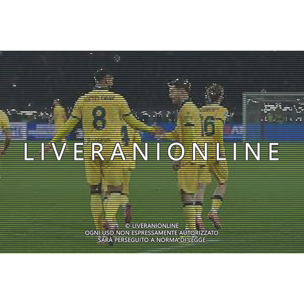 Torino 08.12.25 Stadio Grande Torino @Manuela Viganti/Ag. Aldo Liverani sas Torino vs Milan Campionato Calcio Serie A Enilive 2025/2026 14a giornata Nella foto: esultanza milan dopo il gol di cristian pulisic