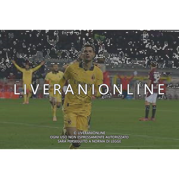 Torino 08.12.25 Stadio Grande Torino @Manuela Viganti/Ag. Aldo Liverani sas Torino vs Milan Campionato Calcio Serie A Enilive 2025/2026 14a giornata Nella foto: esultanza cristian pulisic dopo il gol