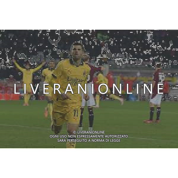 Torino 08.12.25 Stadio Grande Torino @Manuela Viganti/Ag. Aldo Liverani sas Torino vs Milan Campionato Calcio Serie A Enilive 2025/2026 14a giornata Nella foto: esultanza cristian pulisic dopo il gol