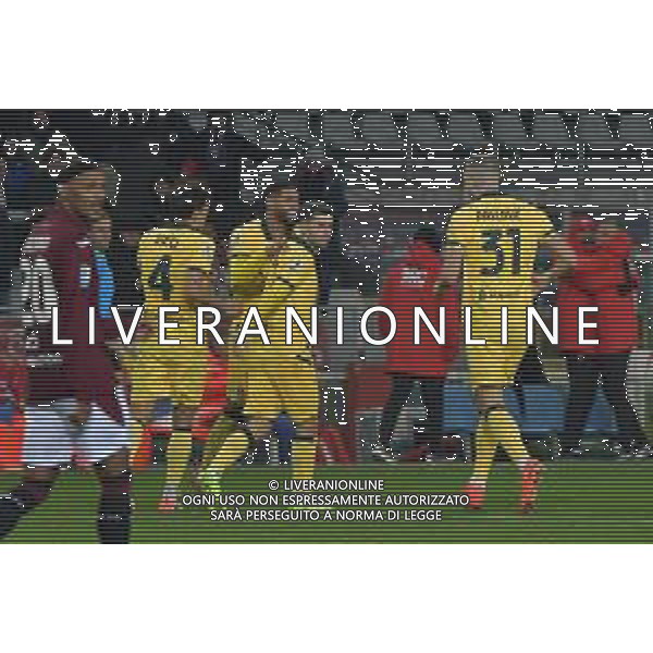 Torino 08.12.25 Stadio Grande Torino @Manuela Viganti/Ag. Aldo Liverani sas Torino vs Milan Campionato Calcio Serie A Enilive 2025/2026 14a giornata Nella foto: esultanza milan dopo il gol di cristian pulisic