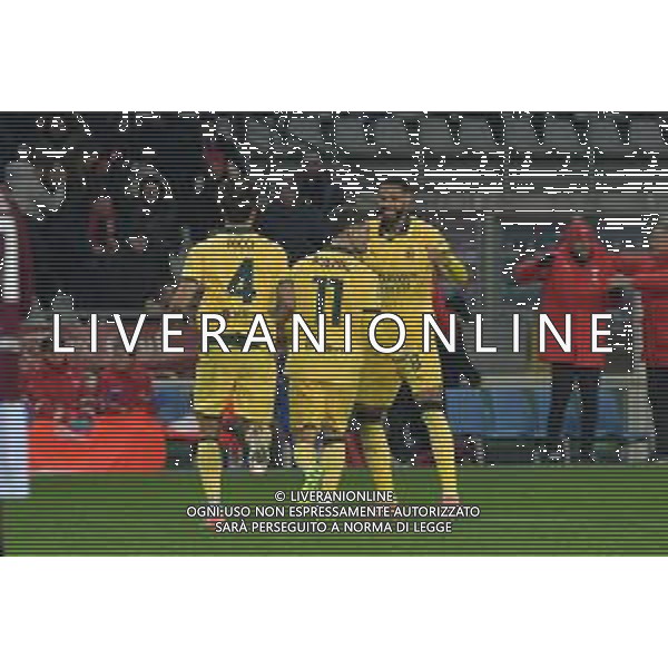 Torino 08.12.25 Stadio Grande Torino @Manuela Viganti/Ag. Aldo Liverani sas Torino vs Milan Campionato Calcio Serie A Enilive 2025/2026 14a giornata Nella foto: esultanza milan dopo il gol di cristian pulisic