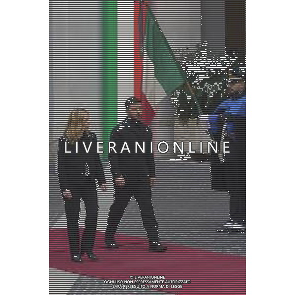 Roma 09 Dicembre 2025 Il Presidente del Consiglio dei Ministri Giorgia Meloni, incontra a Palazzo Chigi il Presidente dell\'Ucraina Volodymyr Zelensky Nella Foto: Volodymyr Zelensky, Giorgia Meloni Foto Credit: Andrea Bracaglia AG ALDO LIVERANI SAS