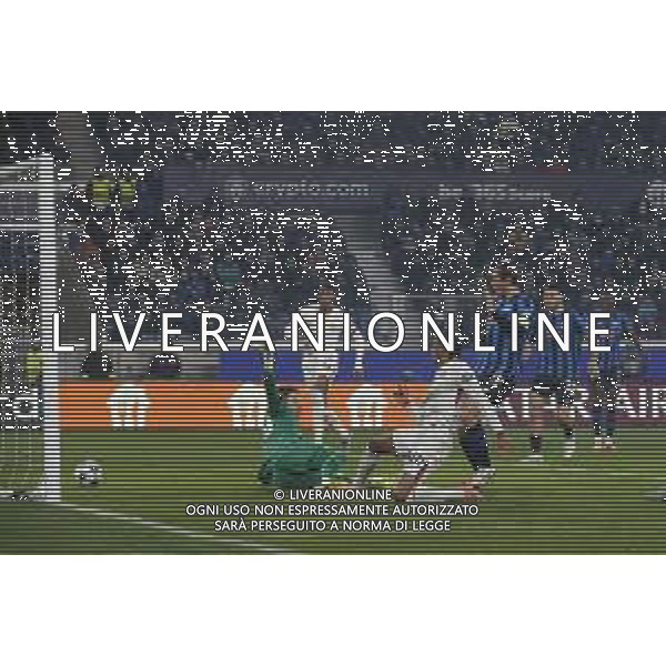 Joao Pedro of Chelsea FC scores a goal during Atalanta BC vs Chelsea FC, Champions League 2025-26 League phase, Matchday 6°, game at New Balance Arena in Bergamo (BG), Italy, on Dicember 09, 2025. (Photo by Davide Casentini)- AGENZIA ALDO LIVERANI SAS