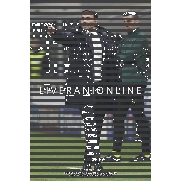 Raffaele Palladino Head Coach of Atalanta BC gestures during Atalanta BC vs Chelsea FC, Champions League 2025-26 League phase, Matchday 6°, game at New Balance Arena in Bergamo (BG), Italy, on Dicember 09, 2025. (Photo by Davide Casentini)- AGENZIA ALDO LIVERANI SAS