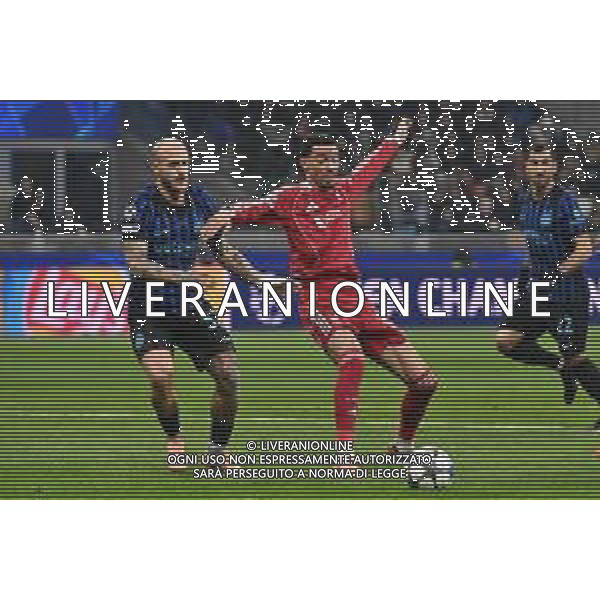 Inter vs Liverpool nella foto Federico Dimarco (Inter) e Hugo Ekitike (Liverpool) Milano 09-12-2025 Stadio Giuseppe Meazza - San Siro Inter vs Liverpool UEFA Champions League fase a girone unico - 6a giornata foto Roberto Garavaglia/Agenzia Aldo Liverani sas