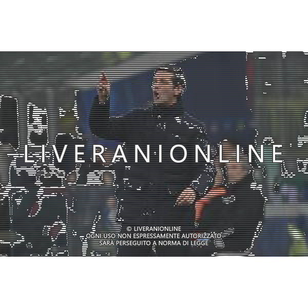 Inter vs Liverpool nella foto Cristian Chivu allenatore Inter Milano 09-12-2025 Stadio Giuseppe Meazza - San Siro Inter vs Liverpool UEFA Champions League fase a girone unico - 6a giornata foto Roberto Garavaglia/Agenzia Aldo Liverani sas