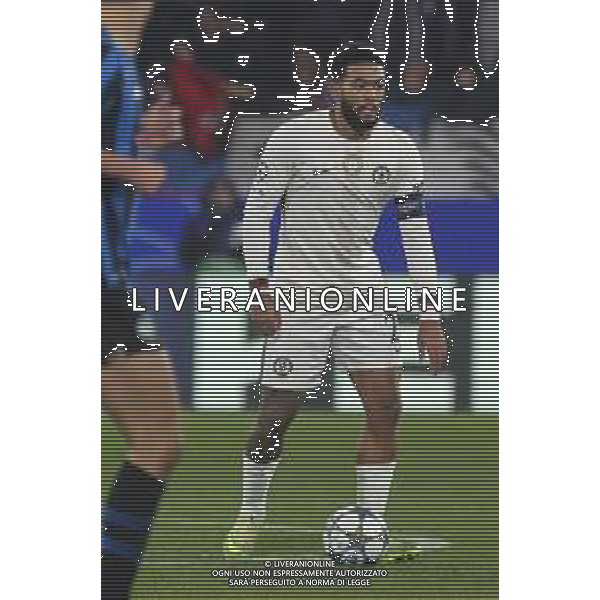 Reece James of Chelsea FC play the ball during Atalanta BC vs Chelsea FC, Champions League 2025-26 League phase, Matchday 6°, game at New Balance Arena in Bergamo (BG), Italy, on Dicember 09, 2025. (Photo by Davide Casentini)- AGENZIA ALDO LIVERANI SAS