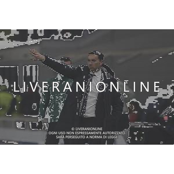 Raffaele Palladino Head Coach of Atalanta BC gestures during Atalanta BC vs Chelsea FC, Champions League 2025-26 League phase, Matchday 6°, game at New Balance Arena in Bergamo (BG), Italy, on Dicember 09, 2025. (Photo by Davide Casentini)- AGENZIA ALDO LIVERANI SAS