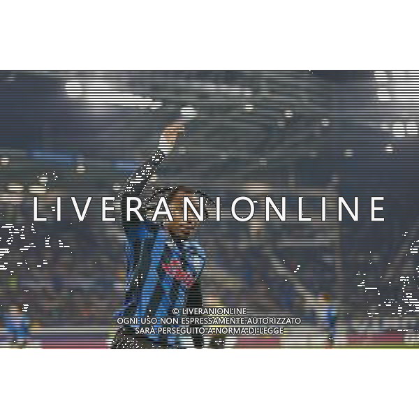 Ademola Lookman of Atalanta BC gestures during Atalanta BC vs Chelsea FC, Champions League 2025-26 League phase, Matchday 6°, game at New Balance Arena in Bergamo (BG), Italy, on Dicember 09, 2025. (Photo by Davide Casentini)- AGENZIA ALDO LIVERANI SAS