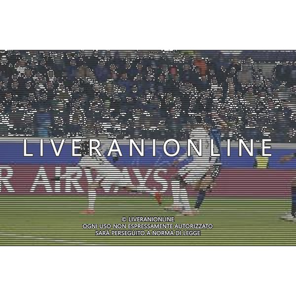 Charles De Ketelaere of Atalanta BC. scores a goal during Atalanta BC vs Chelsea FC, Champions League 2025-26 League phase, Matchday 6°, game at New Balance Arena in Bergamo (BG), Italy, on Dicember 09, 2025. (Photo by Davide Casentini)- AGENZIA ALDO LIVERANI SAS