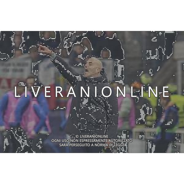 Enzo Maresca Head Coach of Chelsea FC gestures during Atalanta BC vs Chelsea FC, Champions League 2025-26 League phase, Matchday 6°, game at New Balance Arena in Bergamo (BG), Italy, on Dicember 09, 2025. (Photo by Davide Casentini)- AGENZIA ALDO LIVERANI SAS