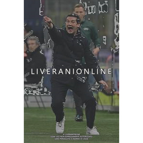 Inter vs Liverpool nella foto Cristian Chivu allenatore Inter Milano 09-12-2025 Stadio Giuseppe Meazza - San Siro Inter vs Liverpool UEFA Champions League fase a girone unico - 6a giornata foto Roberto Garavaglia/Agenzia Aldo Liverani sas