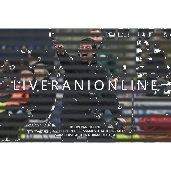 Inter vs Liverpool nella foto Cristian Chivu allenatore Inter Milano 09-12-2025 Stadio Giuseppe Meazza - San Siro Inter vs Liverpool UEFA Champions League fase a girone unico - 6a giornata foto Roberto Garavaglia/Agenzia Aldo Liverani sas