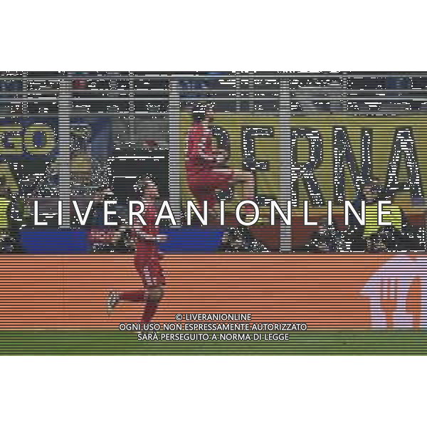 Inter vs Liverpool nella foto Dominik Szoboszlai (Liverpool) esultanza dopo il gol dell\'1 a 0 Milano 09-12-2025 Stadio Giuseppe Meazza - San Siro Inter vs Liverpool UEFA Champions League fase a girone unico - 6a giornata foto Roberto Garavaglia/Agenzia Aldo Liverani sas