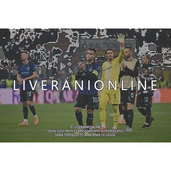 Inter vs Liverpool nella foto delusione Inter Milano 09-12-2025 Stadio Giuseppe Meazza - San Siro Inter vs Liverpool UEFA Champions League fase a girone unico - 6a giornata foto Roberto Garavaglia/Agenzia Aldo Liverani sas