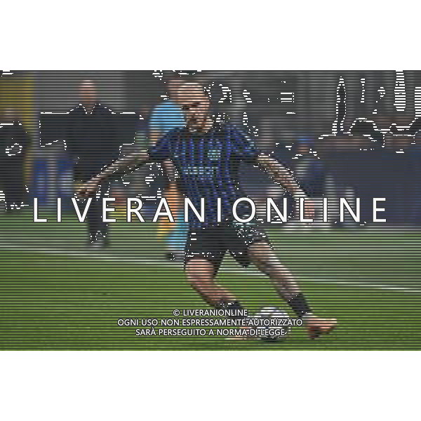 Inter vs Liverpool nella foto Federico Dimarco (Inter) Milano 09-12-2025 Stadio Giuseppe Meazza - San Siro Inter vs Liverpool UEFA Champions League fase a girone unico - 6a giornata foto Roberto Garavaglia/Agenzia Aldo Liverani sas