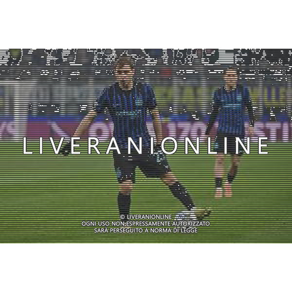 Inter vs Liverpool nella foto Nicolò Barella (Inter) Milano 09-12-2025 Stadio Giuseppe Meazza - San Siro Inter vs Liverpool UEFA Champions League fase a girone unico - 6a giornata foto Roberto Garavaglia/Agenzia Aldo Liverani sas