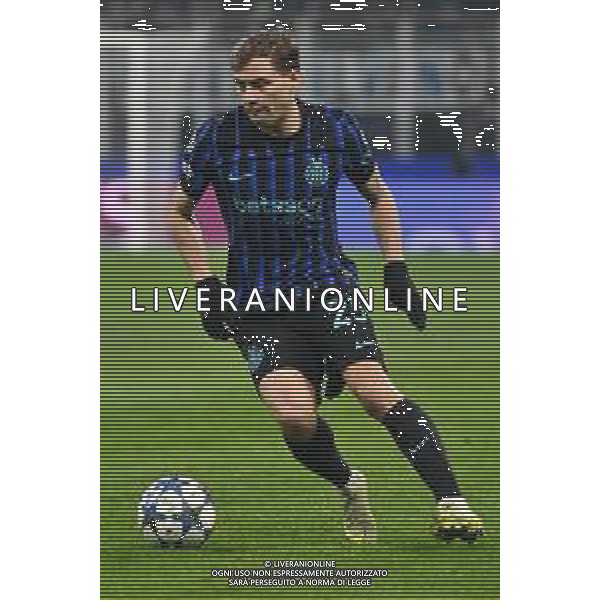 Inter vs Liverpool nella foto Nicolò Barella (Inter) Milano 09-12-2025 Stadio Giuseppe Meazza - San Siro Inter vs Liverpool UEFA Champions League fase a girone unico - 6a giornata foto Roberto Garavaglia/Agenzia Aldo Liverani sas
