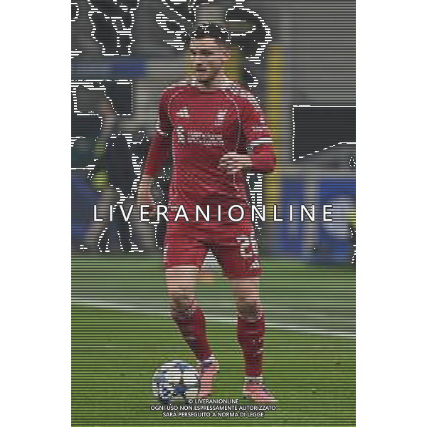 Inter vs Liverpool nella foto Andrew Robertson (Liverpool) Milano 09-12-2025 Stadio Giuseppe Meazza - San Siro Inter vs Liverpool UEFA Champions League fase a girone unico - 6a giornata foto Roberto Garavaglia/Agenzia Aldo Liverani sas