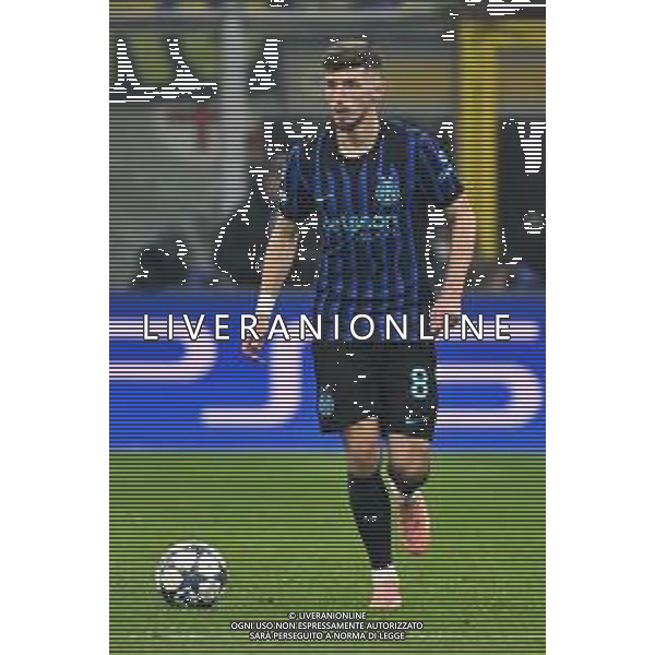 Inter vs Liverpool nella foto Petar Sucic (Inter) Milano 09-12-2025 Stadio Giuseppe Meazza - San Siro Inter vs Liverpool UEFA Champions League fase a girone unico - 6a giornata foto Roberto Garavaglia/Agenzia Aldo Liverani sas