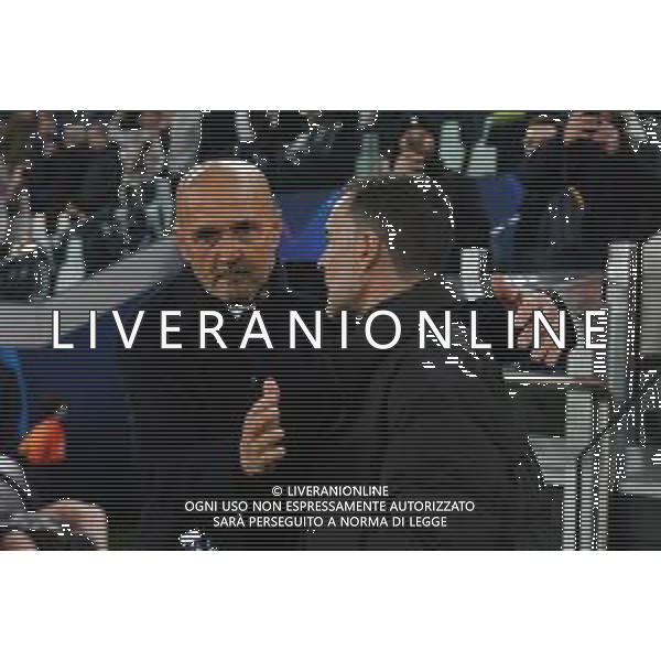 Torino 10.12.2025 Allianz Stadium © Manuela Viganti/Agenzia Aldo Liverani Juventus vs Pafos Uefa Champions League 2025/2026 6a giornata Nella foto: luciano spalletti e juan carlos carcedo ©Viganti - AGENZIA ALDO LIVERANI SAS