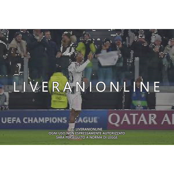 Torino 10.12.2025 Allianz Stadium © Manuela Viganti/Agenzia Aldo Liverani Juventus vs Pafos Uefa Champions League 2025/2026 6a giornata Nella foto: esultanza jonathan david dopo il gol ©Viganti - AGENZIA ALDO LIVERANI SAS