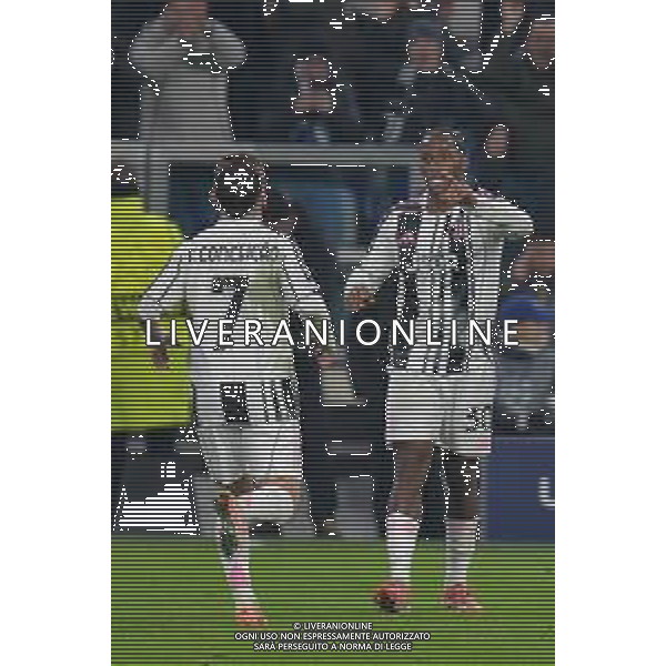 Torino 10.12.2025 Allianz Stadium © Manuela Viganti/Agenzia Aldo Liverani Juventus vs Pafos Uefa Champions League 2025/2026 6a giornata Nella foto: esultanza jonathan david e francisco conceicao dopo il gol