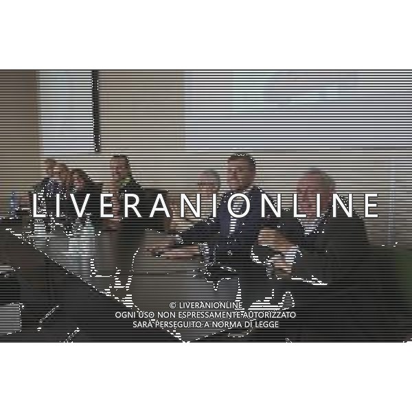 IMOLA 11 12 2025 piazzale antistante il Pronto Soccorso dell’Ospedale S. Maria della Scaletta (Imola). cerimonia di donazione della nuova ambulanza al territorio imolese da parte della Cooperativa Trasporti Imola.NELLA FOTO DA DESTRA ALESSANDRO CURTI SINDACO MARCO PANIERI,GIULIANO CAMORANI PRESIDENTE CTI,RODOLFO FERRARI PRIMARIO 118 AUSL IMOLA,AGOSTINA AIMOLA DIRETTORE GENERALE AUSL IMOLA E CARLO ALBERTO GOLLINI PRESIDENTE LEGACOOP IMOLA ©SANNA - AGENZIA ALDO LIVERANI SAS