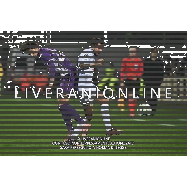 TVRG Fiorentina vs Dinamo Kiev nella foto Niccolo’ Fortini (Fiorentina) e Nazar Voloshyn (Dinamo Kiev) Firenze 11-12-2025 Stadio Artemio Franchi Fiorentina vs Dinamo Kiev UEFA Conference League fase a girone unico - 5a giornata foto Roberto Garavaglia/Agenzia Aldo Liverani sas