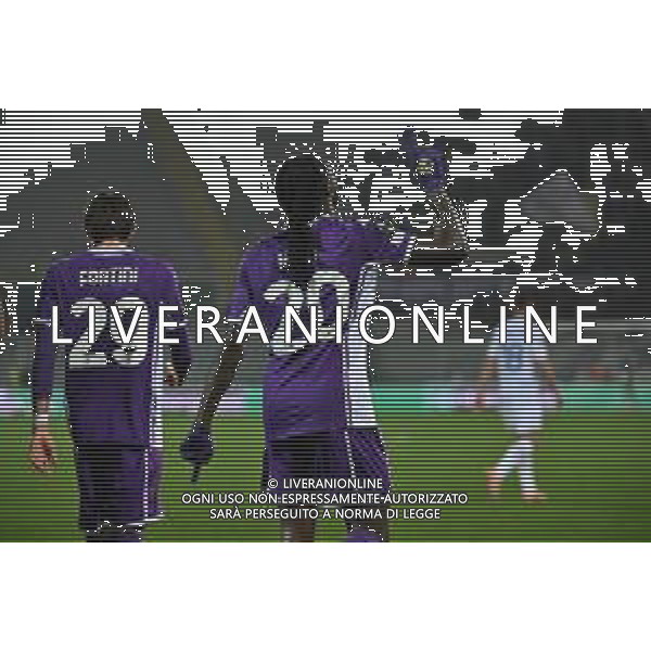 TVRG Fiorentina vs Dinamo Kiev nella foto Moise Kean (Fiorentina) esultanza dopo il gol dell\'1 a 0 Firenze 11-12-2025 Stadio Artemio Franchi Fiorentina vs Dinamo Kiev UEFA Conference League fase a girone unico - 5a giornata foto Roberto Garavaglia/Agenzia Aldo Liverani sas