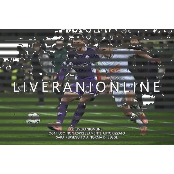 TVRG Fiorentina vs Dinamo Kiev nella foto Edin Dzeko (Fiorentina) e Oleksandr Tymchyk (Dinamo Kiev) Firenze 11-12-2025 Stadio Artemio Franchi Fiorentina vs Dinamo Kiev UEFA Conference League fase a girone unico - 5a giornata foto Roberto Garavaglia/Agenzia Aldo Liverani sas