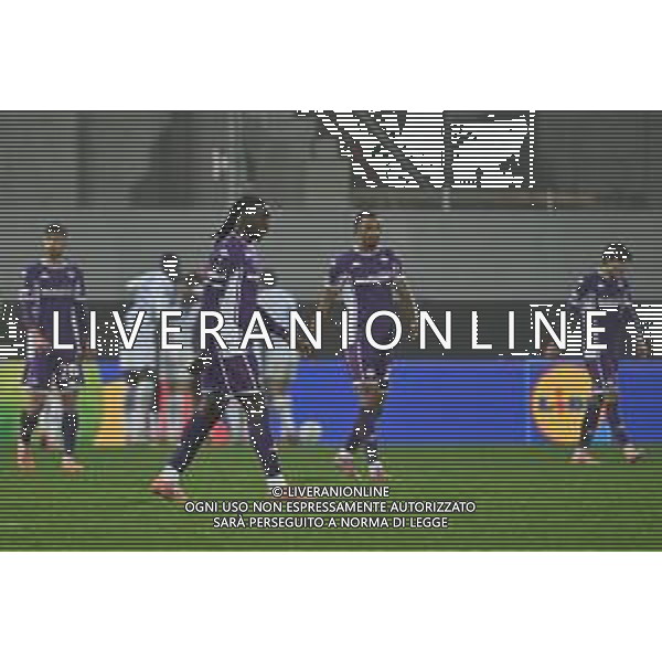 TVRG Fiorentina vs Dinamo Kiev nella foto delusione Fiorentina dopo il gol subito e giocatori Dinamo Kiev esultanza dopo il gol dell\'1 a 1 Firenze 11-12-2025 Stadio Artemio Franchi Fiorentina vs Dinamo Kiev UEFA Conference League fase a girone unico - 5a giornata foto Roberto Garavaglia/Agenzia Aldo Liverani sas