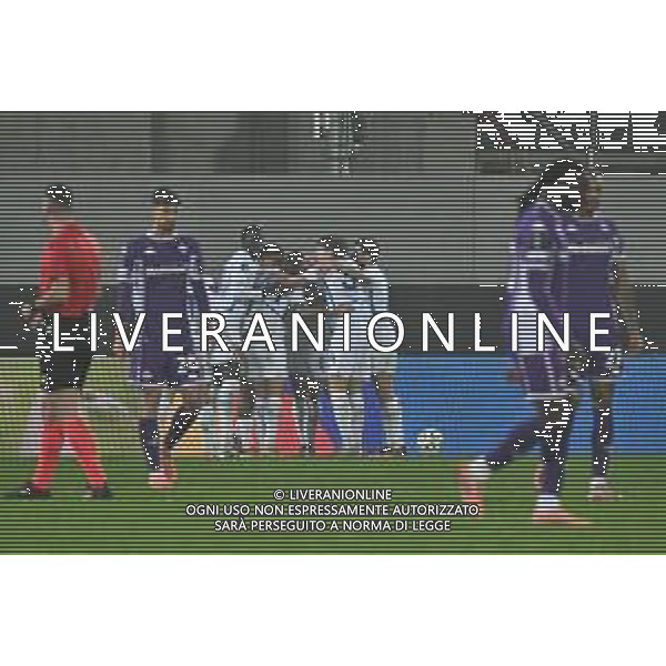 TVRG Fiorentina vs Dinamo Kiev nella foto delusione Fiorentina dopo il gol subito e giocatori Dinamo Kiev esultanza dopo il gol dell\'1 a 1 Firenze 11-12-2025 Stadio Artemio Franchi Fiorentina vs Dinamo Kiev UEFA Conference League fase a girone unico - 5a giornata foto Roberto Garavaglia/Agenzia Aldo Liverani sas