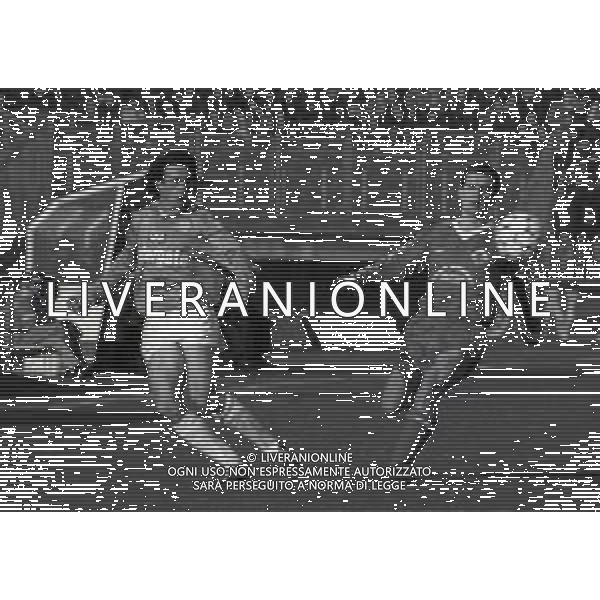 NEG-29-01-1989 BRESCIA-CAMPIONATO DI CALCIO SERIE B BRESCIA-PICANZA 2-0 NELLA FOTO STEFANO BONOMETTI E ALESSANDRO ROCCATAGLIATA AG ALDO LIVERANI SAS