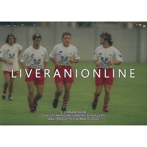 NEG-27-07-1997 BASELGA DI PINE\'-ALLENAMENTO PIACENZA CALCIO NELLA FOTO ALADINO VALOTI-GIANPIERO PIOVANI-MASSIMO RASTELLI AG ALDO LIVERANI SAS
