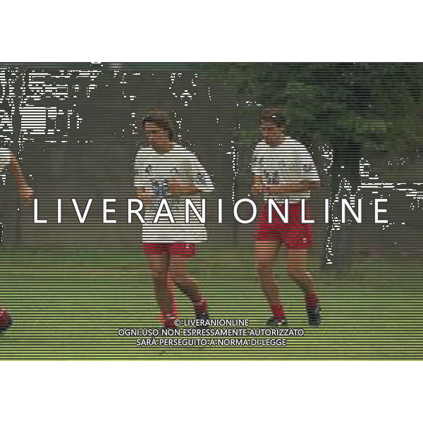 NEG-27-07-1997 BASELGA DI PINE\'-ALLENAMENTO PIACENZA CALCIO NELLA FOTO GIUSEPPE SCIENZA E GIOVANNI STROPPA AG ALDO LIVERANI SAS