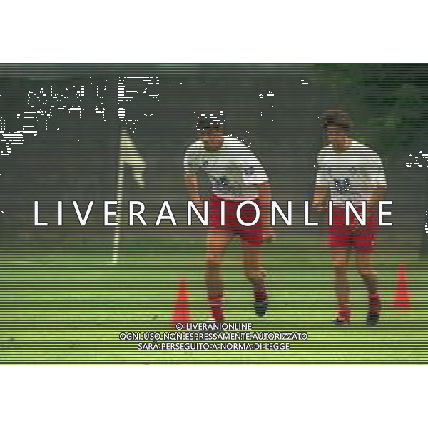 NEG-27-07-1997 BASELGA DI PINE\'-ALLENAMENTO PIACENZA CALCIO NELLA FOTO ROBERTO MURGITA E MASSIMO RASTELLI AG ALDO LIVERANI SAS