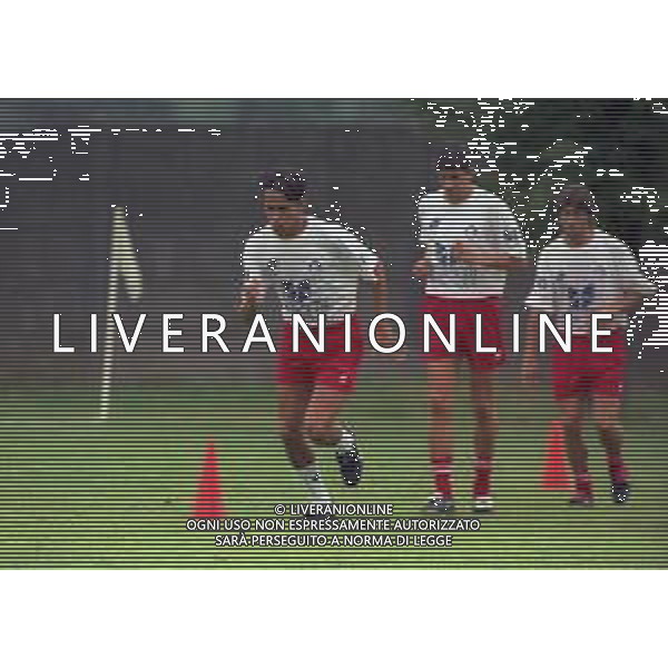 NEG-27-07-1997 BASELGA DI PINE\'-ALLENAMENTO PIACENZA CALCIO NELLA FOTO FILIPPO INZAGHI-ROBERTO MURGITA E MASSIMO RASTELLI AG ALDO LIVERANI SAS