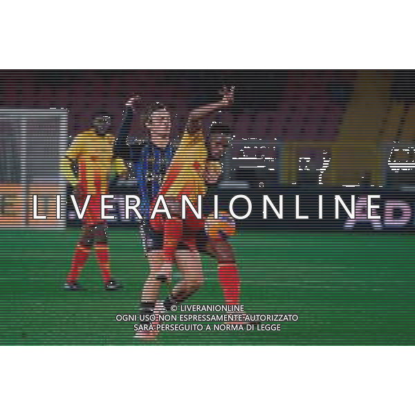 TVEM December 12, 2025 Lecce, Italy - US Lecce vs Pisa - Italian soccer serie A 2025/26 - Via Del Mare Stadium. In the pic: Lassana Coulibaly of US Lecce in action against Isak Vural of Pisa ©TVEM Emmanuele Mastrodonato - AGENZIA ALDO LIVERANI SAS