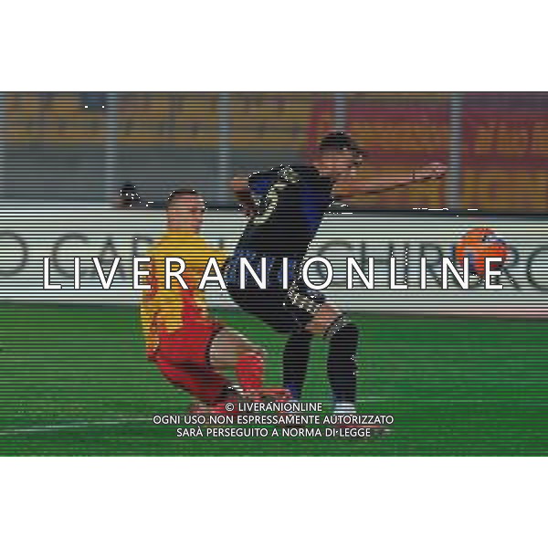 TVEM December 12, 2025 Lecce, Italy - US Lecce vs Pisa - Italian soccer serie A 2025/26 - Via Del Mare Stadium. In the pic: Nikola Stulic of US Lecce scores a goal of 1-0 ©TVEM Emmanuele Mastrodonato - AGENZIA ALDO LIVERANI SAS
