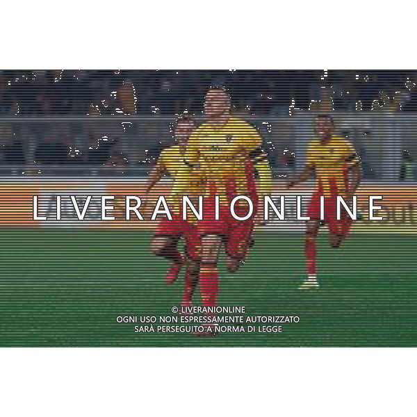 TVEM December 12, 2025 Lecce, Italy - US Lecce vs Pisa - Italian soccer serie A 2025/26 - Via Del Mare Stadium. In the pic: Nikola Stulic of US Lecce celebrates after scoring a goal ©TVEM Emmanuele Mastrodonato - AGENZIA ALDO LIVERANI SAS