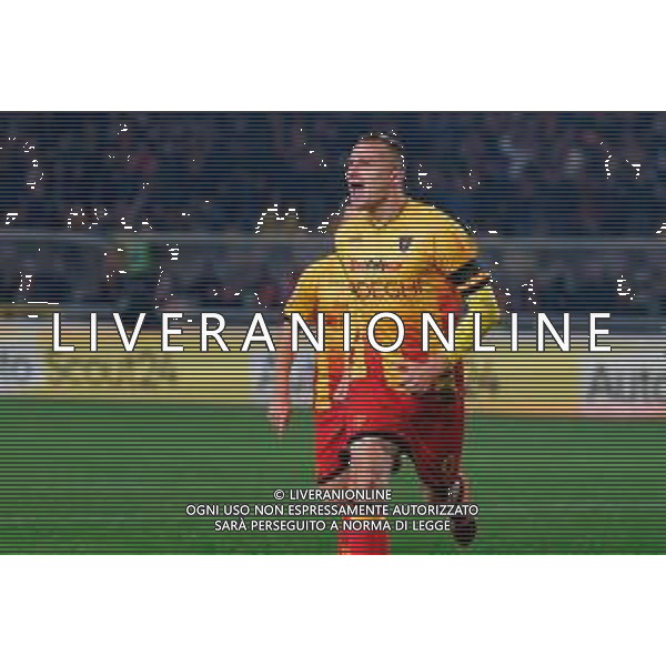 TVEM December 12, 2025 Lecce, Italy - US Lecce vs Pisa - Italian soccer serie A 2025/26 - Via Del Mare Stadium. In the pic: Nikola Stulic of US Lecce celebrates after scoring a goal ©TVEM Emmanuele Mastrodonato - AGENZIA ALDO LIVERANI SAS