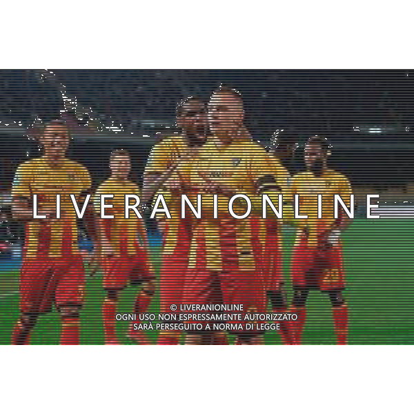 TVEM December 12, 2025 Lecce, Italy - US Lecce vs Pisa - Italian soccer serie A 2025/26 - Via Del Mare Stadium. In the pic: Nikola Stulic of US Lecce celebrates after scoring a goal ©TVEM Emmanuele Mastrodonato - AGENZIA ALDO LIVERANI SAS