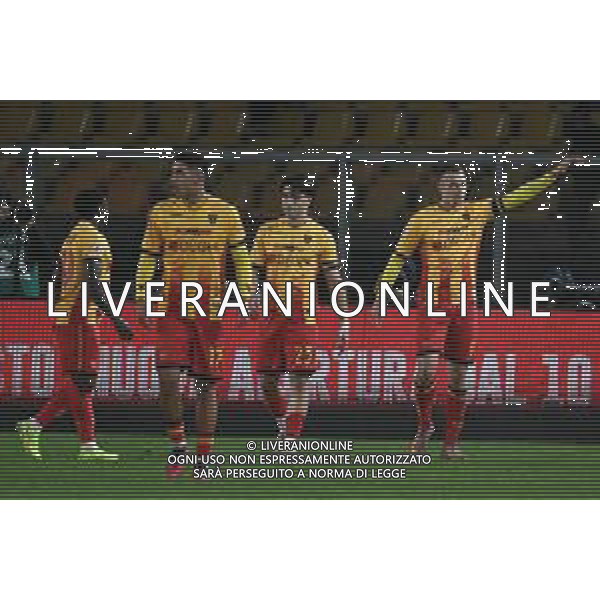 TVPG US Lecce vs Pisa Sporting Club nella foto Nikola Stulic (Us Lecce) esultanza dopo la reteLecce (ITA) 12-12 -2025 Stadio “E. Giardiniero” Via del Mare - Quindicesima Giornata Serie A EniLive 2025/26 ©TVPG Pasquale Golia - AGENZIA ALDO LIVERANI SAS