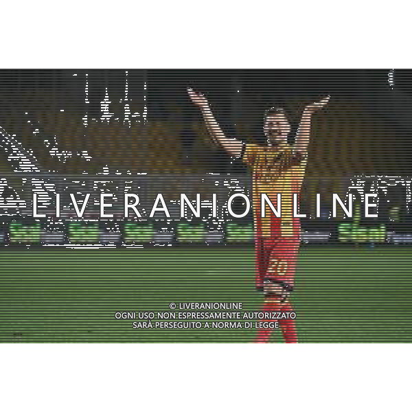 TVPG US Lecce vs Pisa Sporting Club nella foto Ramadani Ylber (Us Lecce) esultanza dopo la vittoria Lecce (ITA) 12-12 -2025 Stadio “E. Giardiniero” Via del Mare - Quindicesima Giornata Serie A EniLive 2025/26 ©TVPG Pasquale Golia - AGENZIA ALDO LIVERANI SAS