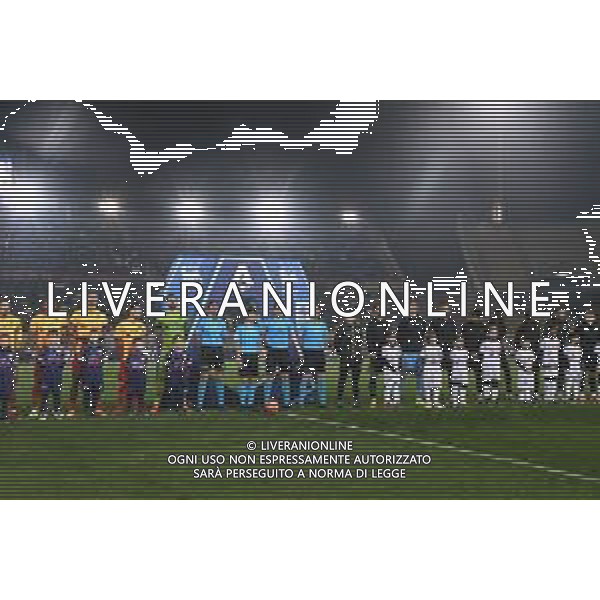 TVPG US Lecce vs Pisa Sporting Club nella foto le due squadre a centrocampo prima del match Lecce (ITA) 12-12 -2025 Stadio “E. Giardiniero” Via del Mare - Quindicesima Giornata Serie A EniLive 2025/26 ©TVPG Pasquale Golia - AGENZIA ALDO LIVERANI SAS